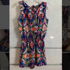 Multi Colored Sleeveless Romper